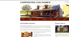 Desktop Screenshot of carpenterloghomes.com