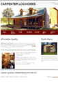 Mobile Screenshot of carpenterloghomes.com